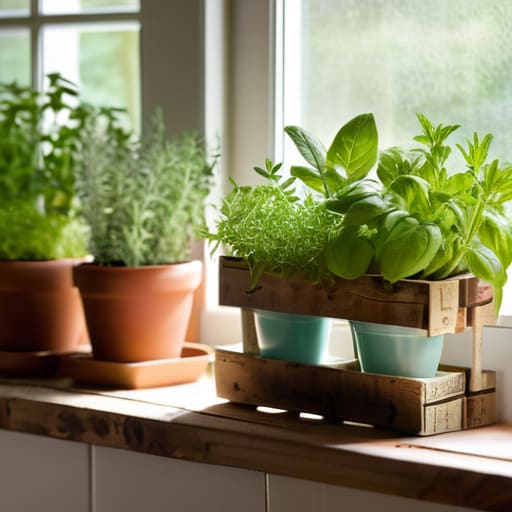 A Vertical Herb Garden for Small Kitchens