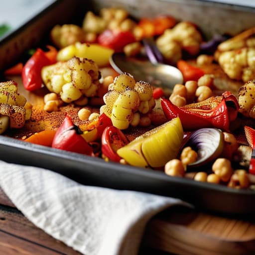 One-Pan Roasted Veggie & Chickpea Medley.