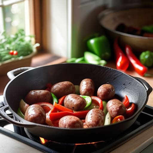 The Sunday Night Sausage and Pepper Skillet.
