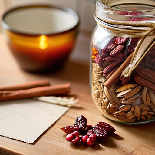 Mason jar gift with custom recipe kits.