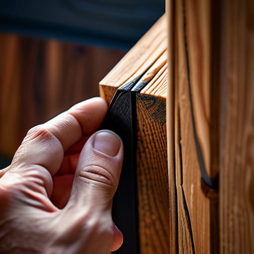 Sealing a drafty door, the finish line.