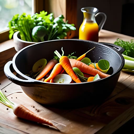 Learning how to make soup from scraps.