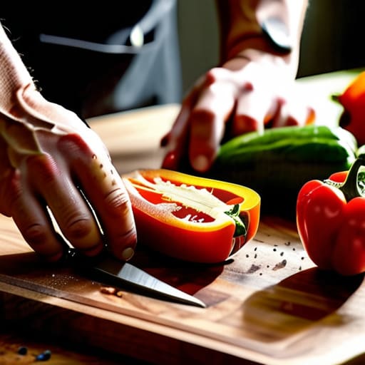 Tips on how to prep vegetables safely.