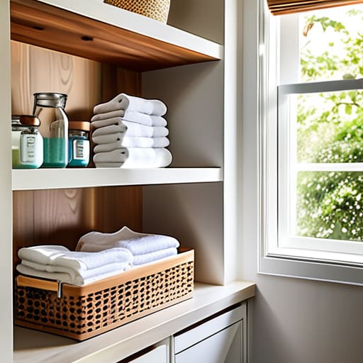 Efficient laundry room organization storage ideas.