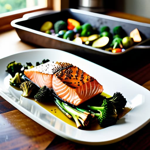 Healthy meal with The Sheet Pan Savior.