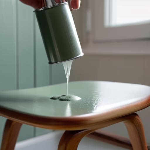 Achieving the perfect spray paint finish line.