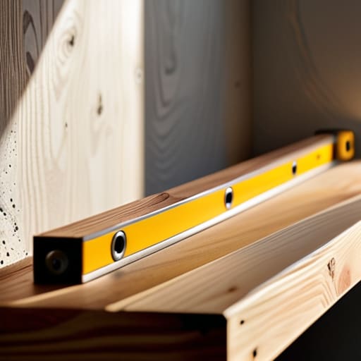Securing a shelf at The Finish Line.